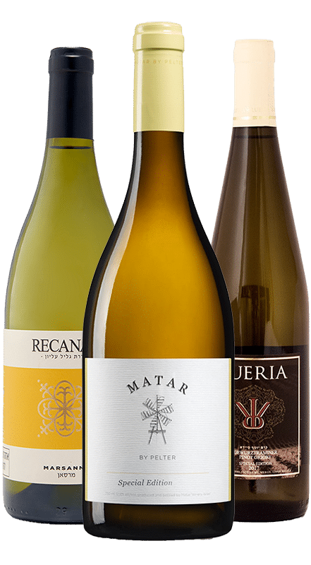 חבילת יינות ישראלית - לבנים עשירים